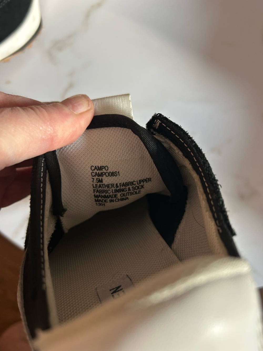 Steve Madden Black and White Campo Women's Sneakers - Picture 6 of 6